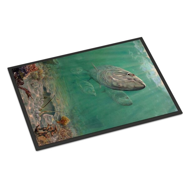 Carolines Treasures 18 x 27 in. Silver Patrol Tarpon Indoor or Outdoor Mat JMA2009MAT - main